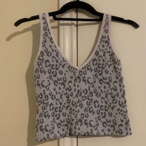 cheetah print sports top